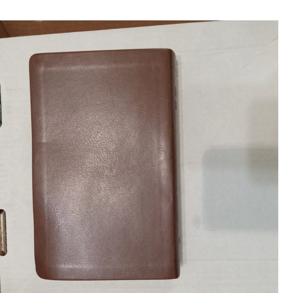 NKJV Bible Apologetics Press 2023 Brown Duotone Faux Leather Index Gold TrimColr